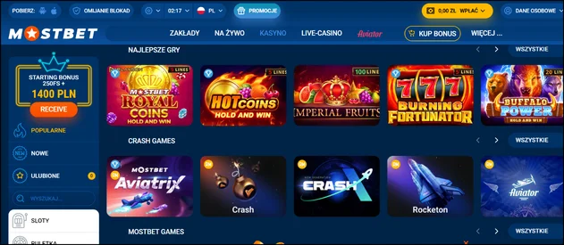 Kasyno Mostbet w Polsce
